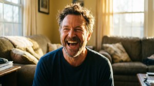 Joyful Candid Laugh