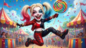 Joyful Harley Quinn
