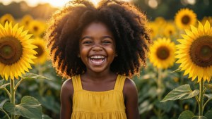 Joyful Sunflower Field