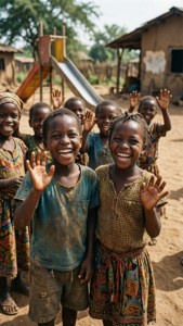 Joyful Tanzanian Children