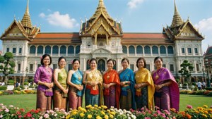 Joyful Visitors at Palace