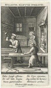 Jozef en Christus in de werkplaats