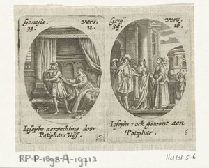 Jozef en de vrouw van Potifar / De vrouw van Potifar beschuldigt Jozef
