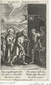 Jozef en Maria worden geweigerd bij de herberg