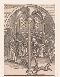 Judas onderhandelt met de hogepriesters en de ouderlingen
