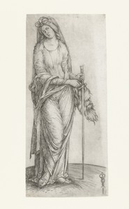Judith met hoofd van Holofernes en zwaard