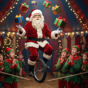 Juggling Santa