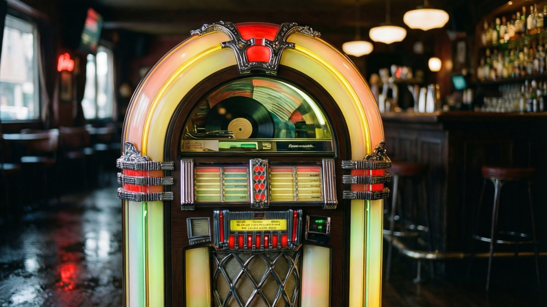 Jukebox Lights by Wallpapers.art Studio