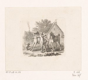 Julie valt van haar paard in de armen van Carl Ferdiner