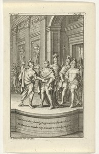 Julius Caesar betreedt de vergadering van de Senaat