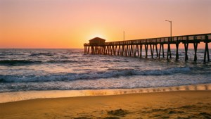 July Beach Sunset