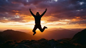 Jump for Joy at Sunset
