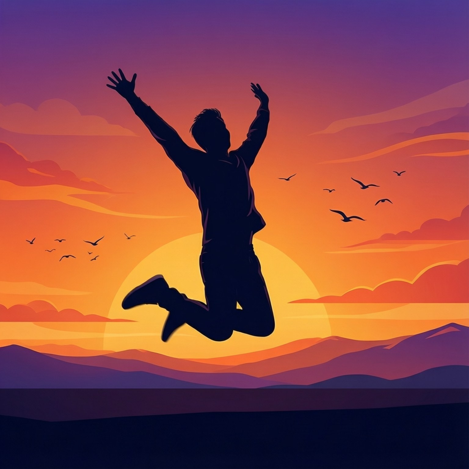 Jump Into Joy by Wallpapers.art Studio