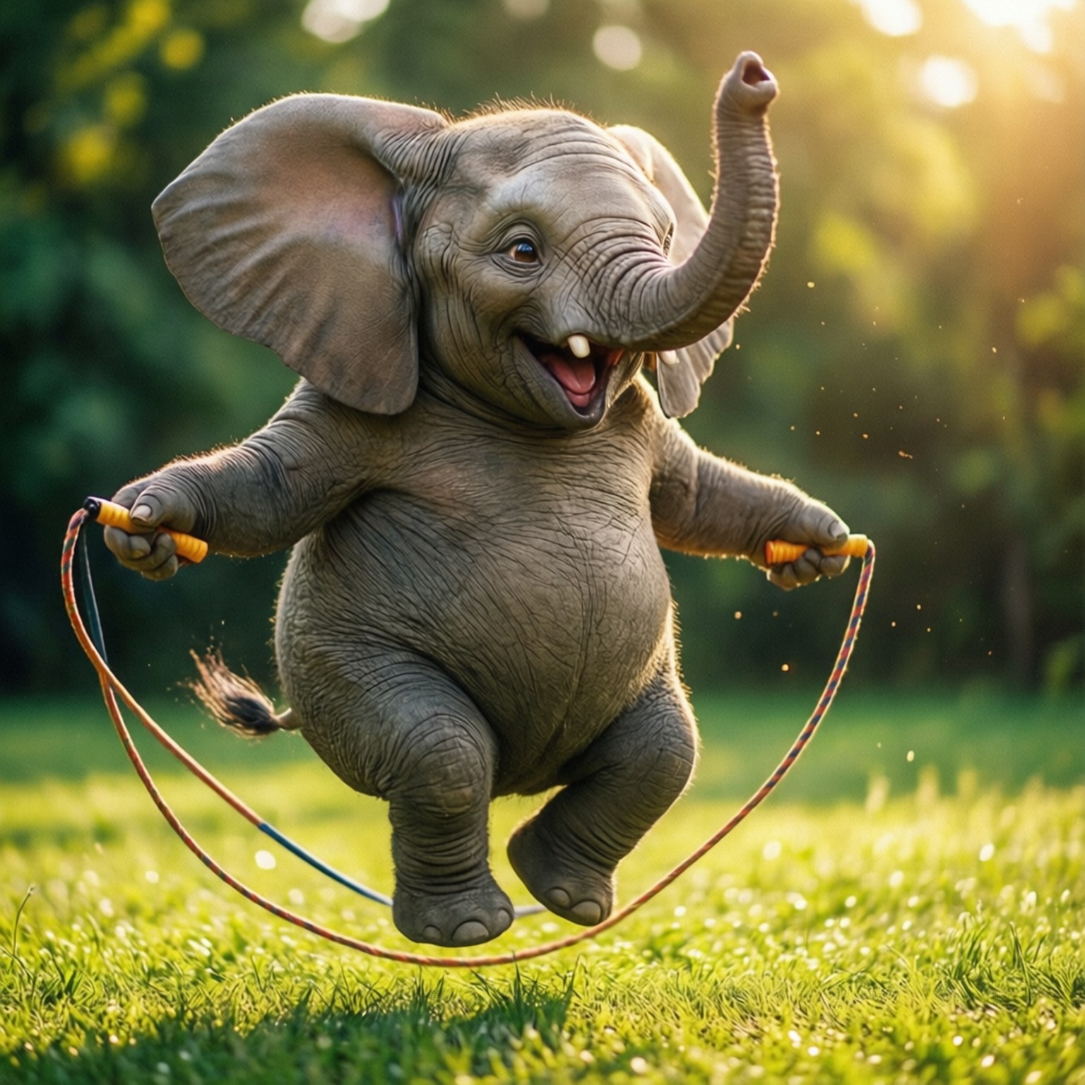 Jump Rope Joy by Wallpapers.art Studio