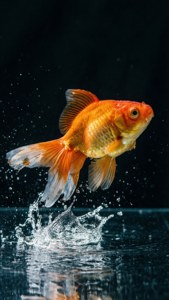 Jumping Goldfish Splash