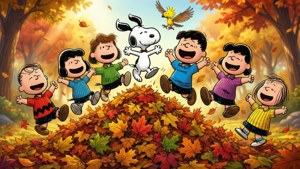 Jumping in Leaves