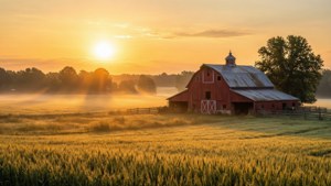 June Farm Sunrise