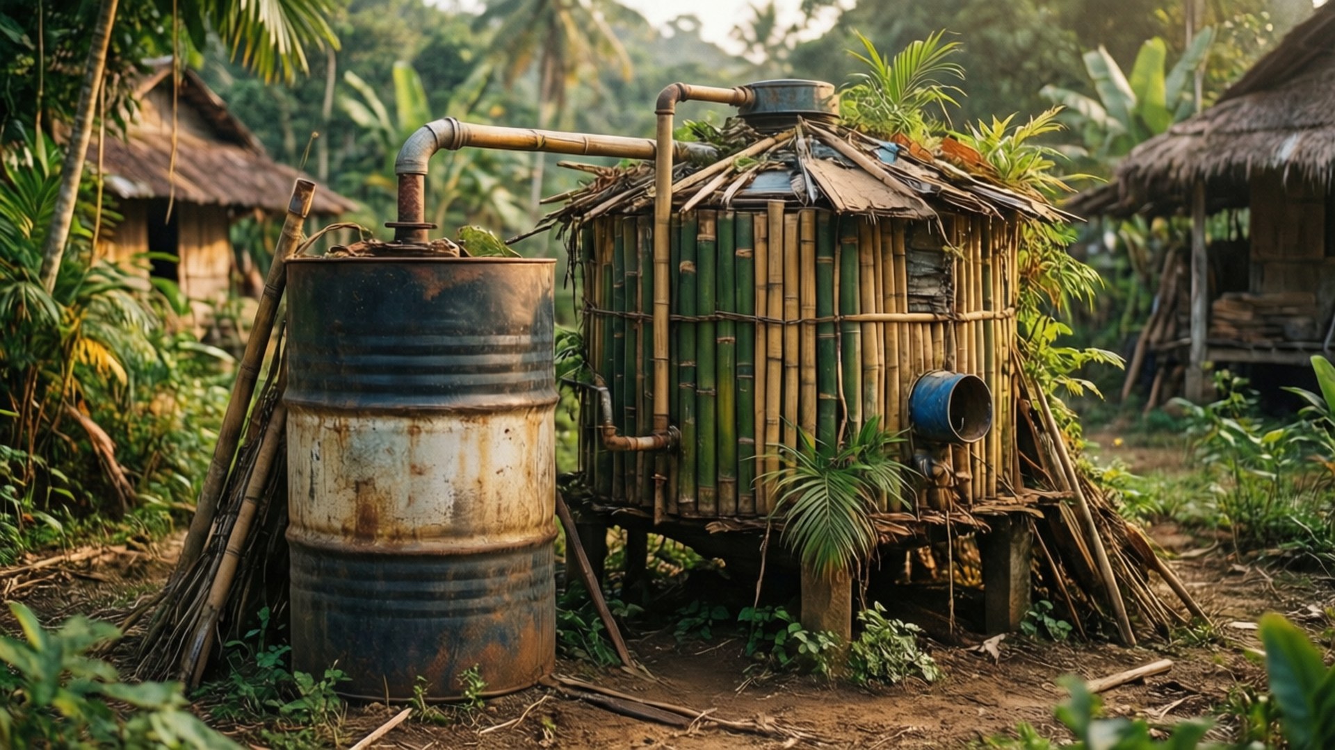 Jungle Biogas DIY by Wallpapers.art Studio
