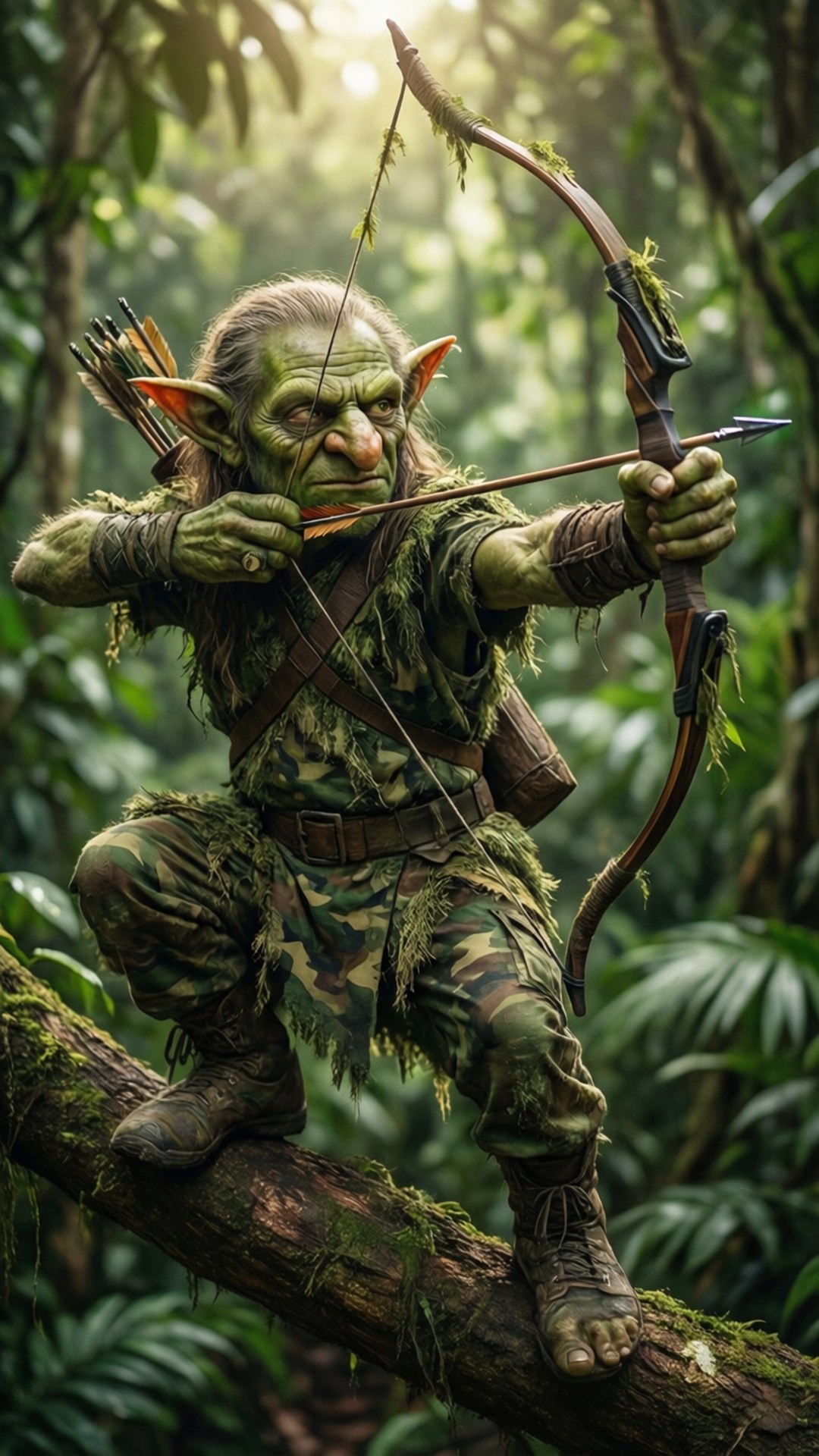 Jungle Goblin Archer by Wallpapers.art Studio