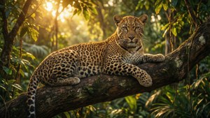 Jungle Leopard Relaxing