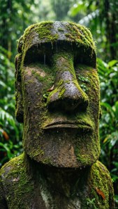Jungle Moss Moai