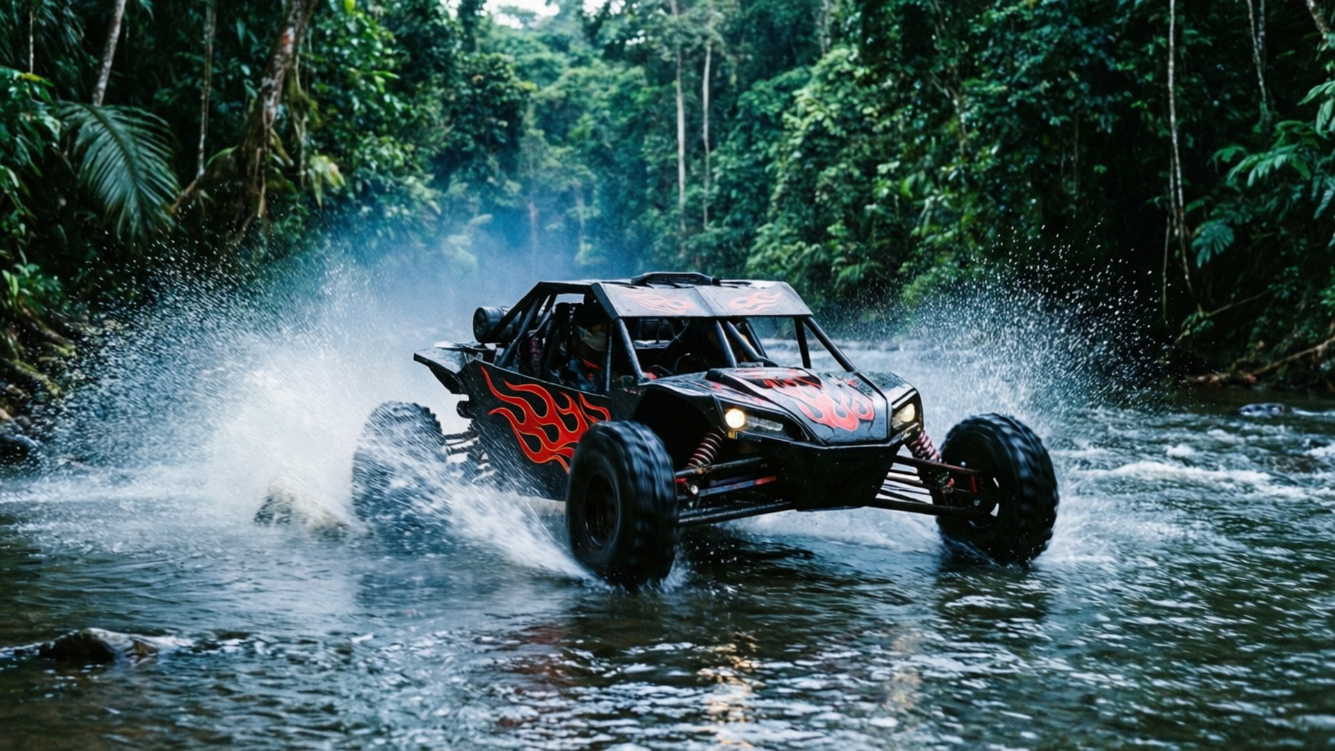 Jungle River Speed by Wallpapers.art Studio