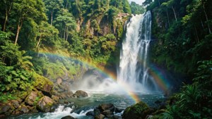 Jungle Waterfall Mist