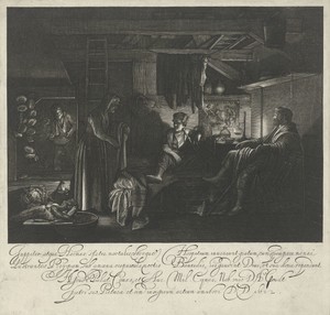 Jupiter en Mercurius in het huis van Philemon en Baucis