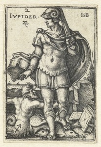 Jupiter met sterrenbeelden Boogschutter en Vissen