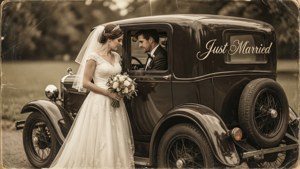 Just Married Vintage