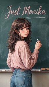 Just Monika Chalkboard