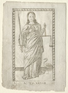 Justice (from the Tarocchi, series B: Cosmic Principles & Virtues, #37)