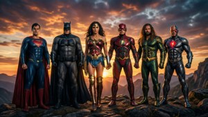 Justice League at Dusk