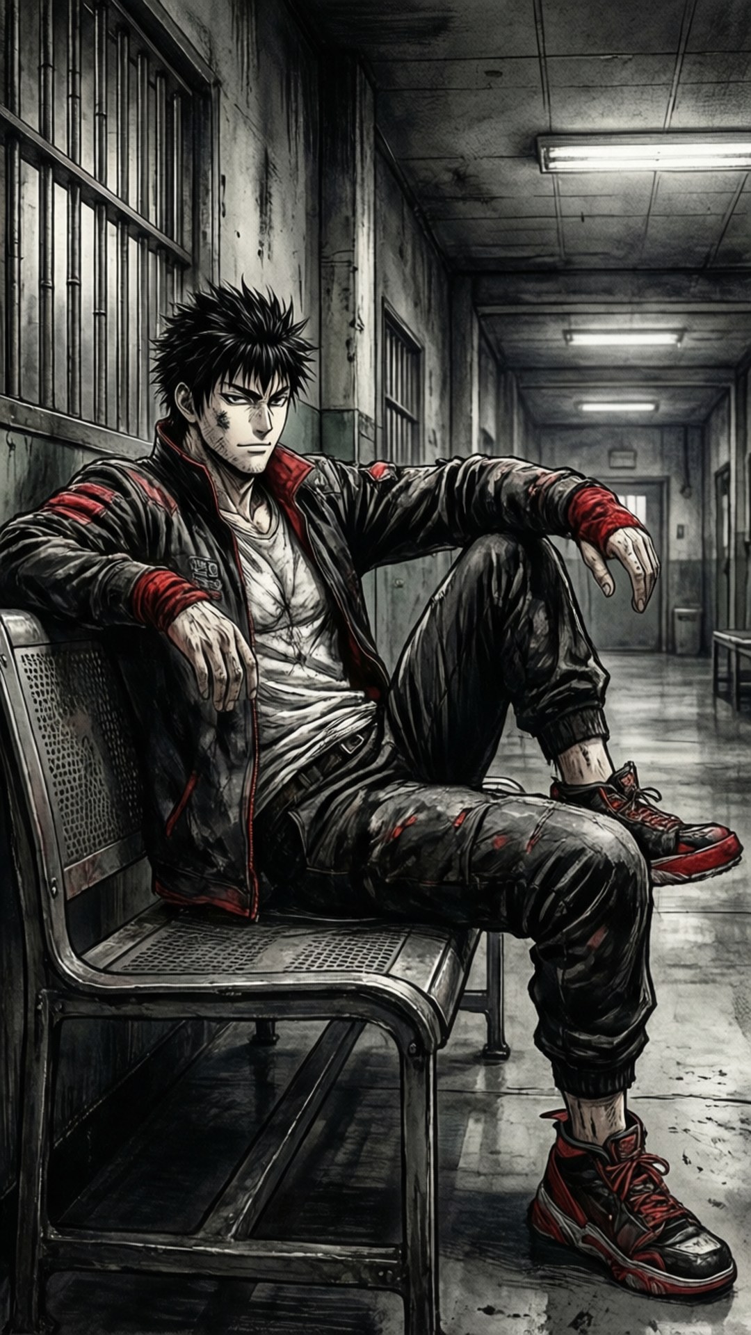 Jyugo's Prison Solitude by Wallpapers.art Studio
