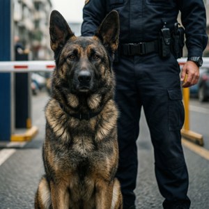 K9 Unit on Duty