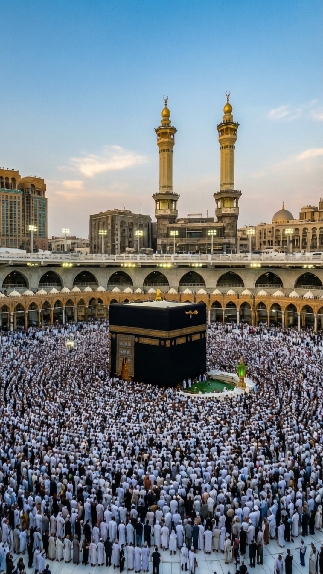 Kaaba Twilight Pilgrims by Wallpapers.art Studio