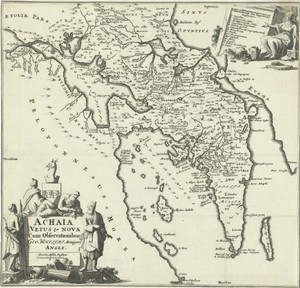 Kaart van Achaea