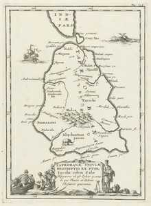 Kaart van Ceylon