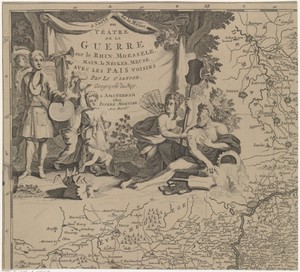 Kaart van de regio ten oosten en zuiden van Brussel en het graafschap Namen (blad linksboven)