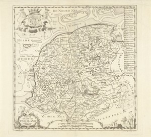 Kaart van Friesland