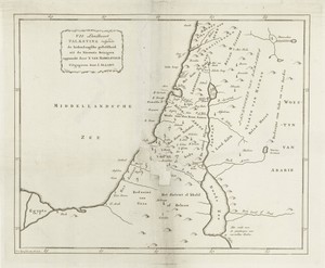 Kaart van gedeelte van Palestina