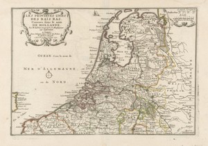 Kaart van Nederland, 1701