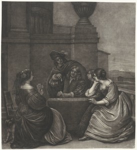 Kaartspelend gezelschap