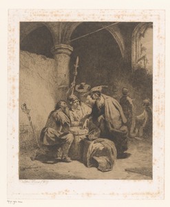 Kaartspelende soldaten