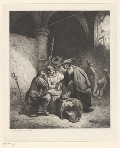 Kaartspelende soldaten