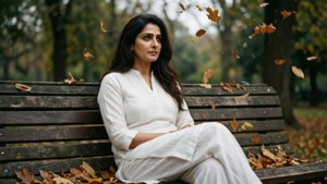 Kajol in Autumn Park