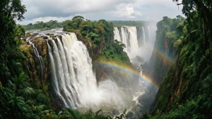 Kalandula Falls Rainy