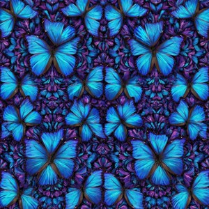 Kaleidoscope Blue Wings