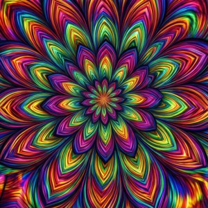 Kaleidoscopic Chakra Lotus