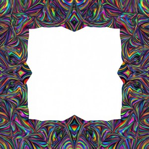 Kaleidoscopic Rainbow Border